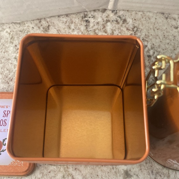 2 empty fall pumpkin spice tins. Great for autumn as decor or storage. - Picture 6 of 9
